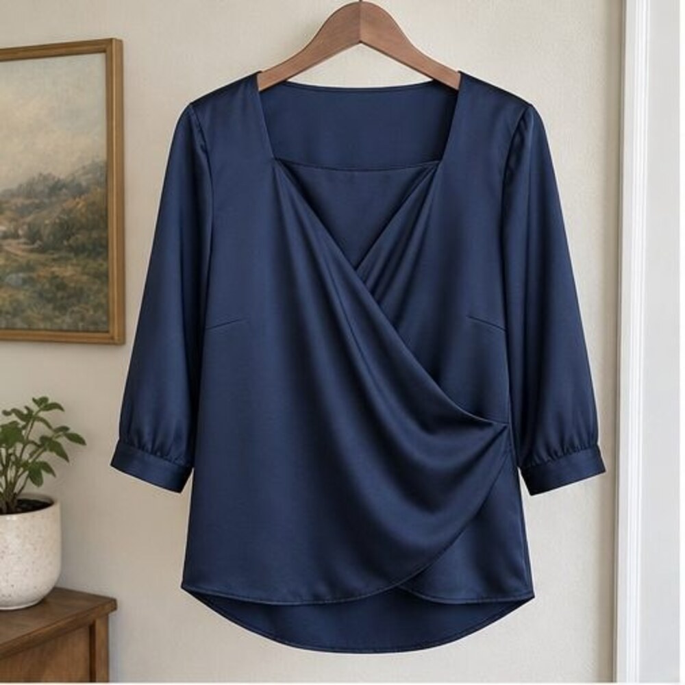 Navy Tunic Blouse